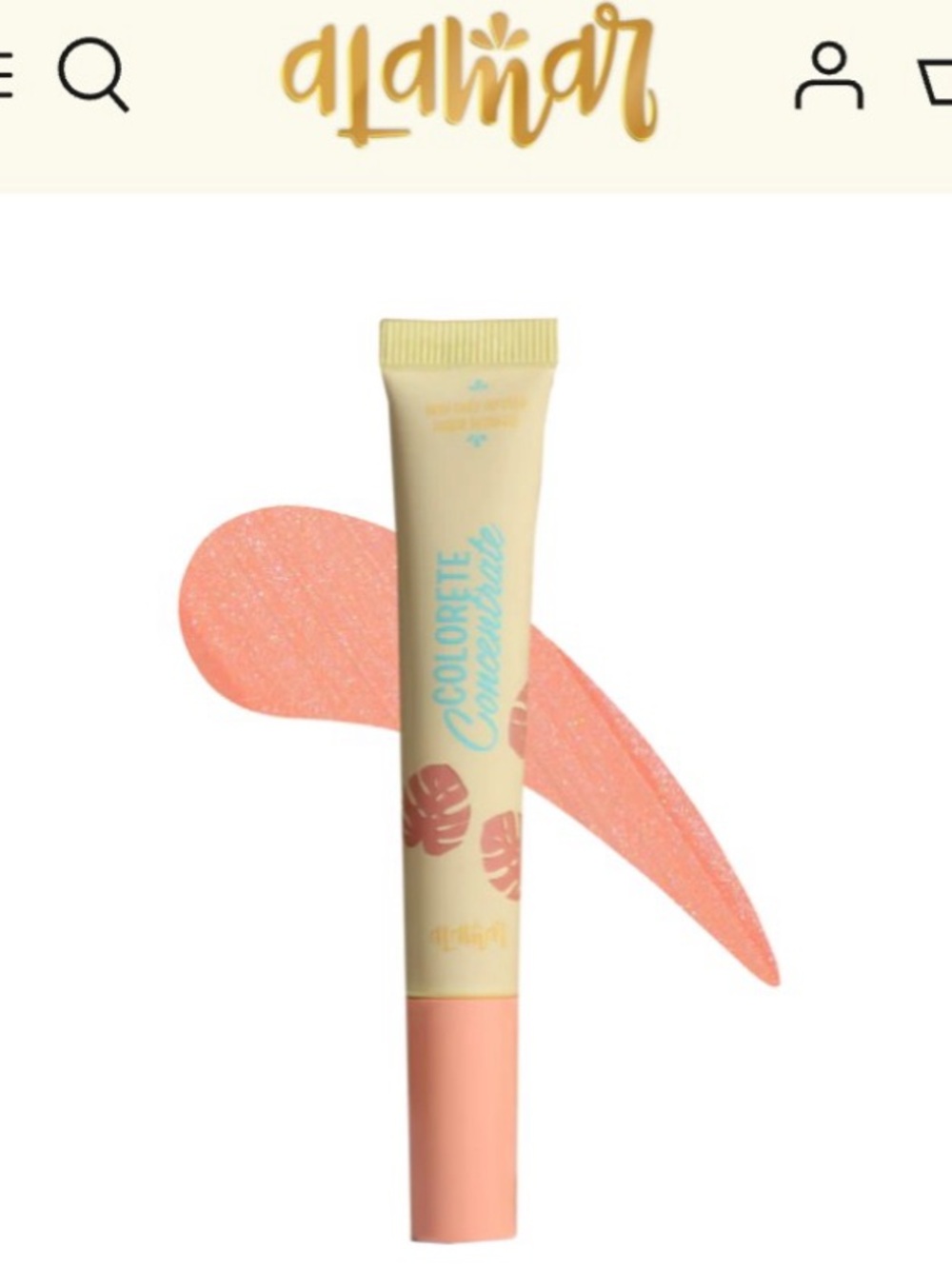 Alamar Colorete Concentrate Liquid Blush in Amor De Melocoton (Peachy Coral )NEW